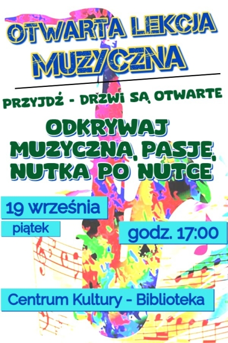 ZAJĘCIA MUZYCZNE W GMINNEJ BIBLIOTECE PUBLICZNEJ W RYBNIE
