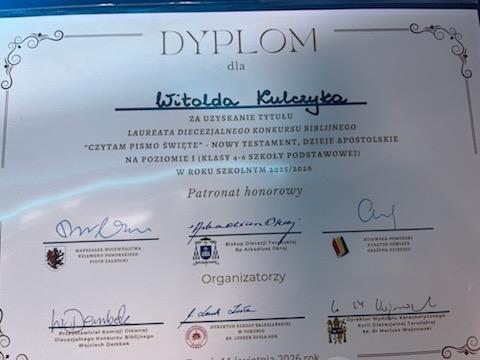 FINAŁ DIECEZJALNEGO KONKURSU BIBLIJNEGO ''CZYTAM PISMO ŚWIĘTE''